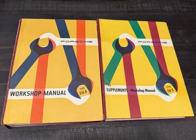 1960 - 1963 Porsche Type 356B 356 B Factory Workshop & Suppl Manual Original - Image 1 of 4