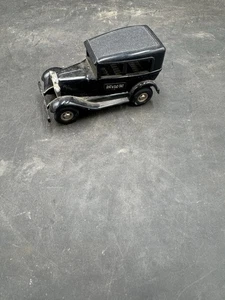 70's Vintage Tonka Black Ford Model T Sedan Car Rat-A-Tat-Tat Pressed Steel Toy - Picture 1 of 4