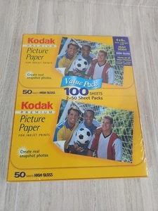 Kodak Premium Picture Paper 4 x 6 inch 041778370780 100 Sheets - Picture 1 of 9