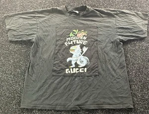 Gucci Modern Future Wolf Graphic Tee Black Vintage Style Oversized XL - Picture 1 of 9