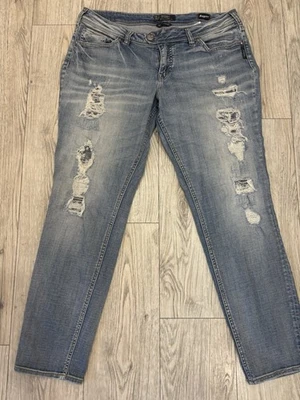 Jeans Silver Boyfriend talla 14 Foto 1 de 4