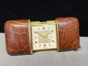 Orologio Vintage Movado Ermeto Borsa Manuale Tono Oro e Pelle B104 - Foto 1 di 12