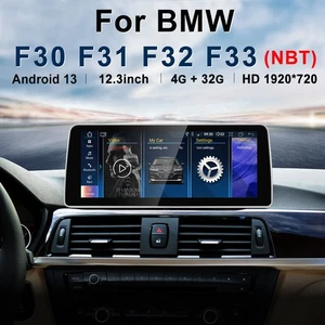 12.3'' Car Android GPS CarPlay Stereo WIFI for BMW 3/4 er F30-F36 2013-2017 NBT - Picture 1 of 12