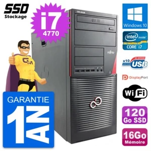 PC tour Fujitsu Celsius W530 MT Intel i7-4770 RAM 16Go SSD 120Go Windows 10 Wifi - Bild 1 von 7