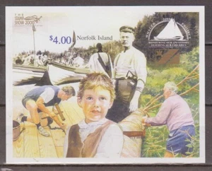Norfolk Island 2000 Whaler Project/The Stamp Show 00' $4 Mini-Sheet SG MS732 MH - Picture 1 of 1