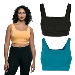 Urbanclassics Ladies Sportsbra Recycled Squared Sport Bra Sport Clothing - Picture 1 of 32