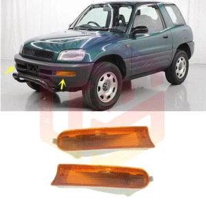 👉 Luces antiniebla para parachoques delantero ámbar izquierdo+derecho para Toyota RAV4 1995-1997 - Imagen 1 de 9