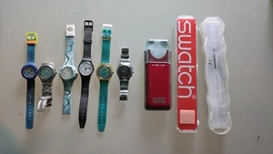 Konvolut von 6 Swatch-Uhren (ungetestete Bastelware) - Bild 1 von 13