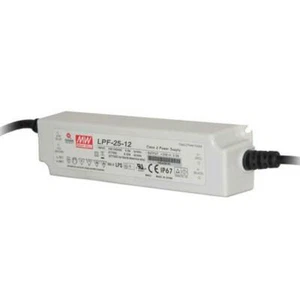 Fuente de alimentación de controlador LED de conmutación clase 2 encapsulada IP67, 12 VDC 2100mA 25W - Imagen 1 de 1
