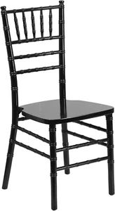 HERCULES Series Black Wood Chiavari Chair - Picture 1 of 8