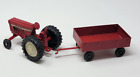 Vintage Ertl Co Pressed Steel Red Farm Wagon & International Tractor 74-7650 Usa