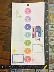 PEGATINAS DE PAPEL DE UNA HOJA DE HAPPY ILUSTRATIONS THEME BY THE HAPPY PLANNER #GDL281 - Imagen 1 de 2