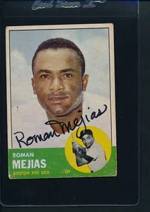 1963 Topps #432 Roman Mejias Red Sox Signed Auto *39224 - Picture 1 of 1
