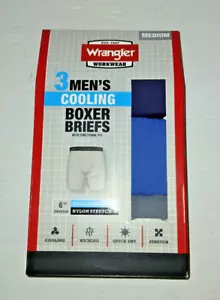 Wrangler Herren 3er Pack Cooling Nylon Stretch Boxershorts Größen M & 2XL NEU - Bild 1 von 4