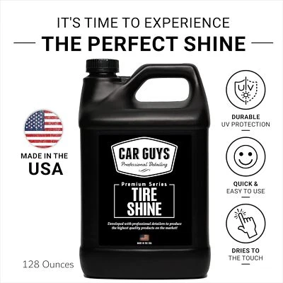 CAR GUYS Tire Shine Refill 1 Gal–Long-Lasting Gloss & UV Protection (No Sprayer) - Image 1 of 4