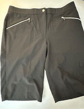 CHICO's ZENERGY black GOLF shorts Size 1 women's M/L