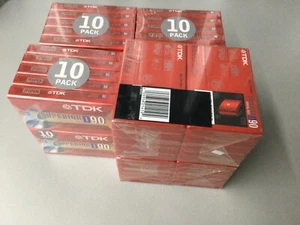 50 —- TDK D90 BLANK AUDIO CASSETTE TAPES HIGH OUTPUT IECI/TYPE I NEW SEALED - Picture 1 of 1