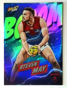 2025 Select AFL Footy Stars BOOM #BM 126 340/360 Steven May Melbourne - Imagen 1 de 3