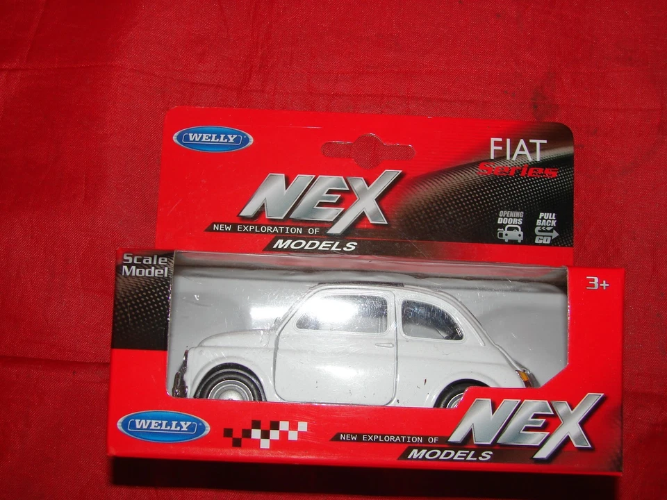 WELLY 1/43e FIAT 500 NEUF BOITE 43606 BLANCHE - Photo 1/1
