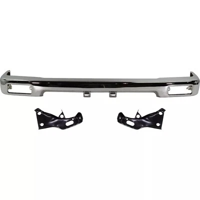 For 89-95 TOYOTA PICKUP 2WD Front Bumper Chrome Steel & Bumper Mounting Bracket - Image 1 of 4