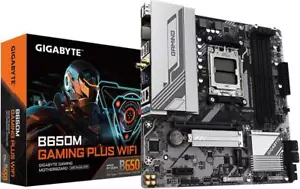 (Reacondicionado de fábrica) PLACA MADRE GIGABYTE B650M GAMING PLUS WIFI AM5 AMD MATX - Imagen 1 de 5