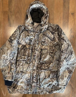 Abrigo Herter’s Mossy Oak Pato Caza Camuflaje 3XL Impermeable Nylon Capucha Cremallera Chaqueta Foto 1 de 4