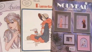 3 The LADIES Nouveau cross stitch Pamela, Desiree Cross My Heart & Hey Big - Picture 1 of 1