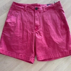 Pantalones Cortos Vineyard Vines Para Hombres Rosa Isla Informales Frente Plano Mezcla de Algodón - Imagen 1 de 7