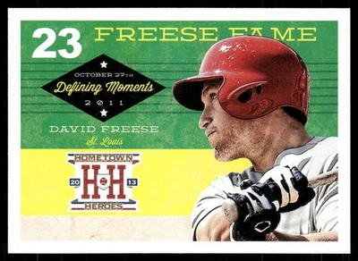 Hometown Heroes Defining Moments #13 2013 David Freese BB Foto 1 de 2