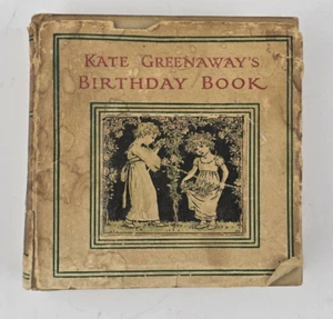 Vintage Kate Greenway’s Birthday Book - Small Book - Cover Shows Wear - Foto 1 di 14