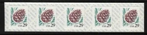 1993 Pine Cone Sc 2491c 29c COIL MNH strip of 5 - Picture 1 of 1