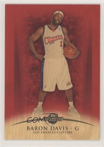 2008-09 Topps Hardwood Redwood Wood /15 Baron Davis #54