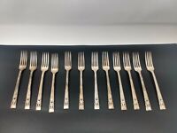 12 Vintage Oneida Community Silver Plate Silverware Flatware CORONATION Forks