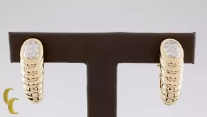 Gucci " Gamberetto " Vintage 18k Oro Giallo Diamante Orecchini - Foto 1 di 6