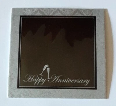 Marco de fotos feliz aniversario 8 piezas posavasos decoración de fiesta favores 4x4 pulgadas Foto 1 de 4