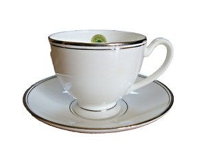 Waterford China KILBARRY PLATINUM Footed Cup & Saucer Set NEW