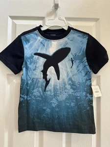 NWT! Boys Size 7 Gymboree Summer Shark Shirt Retail $16.95 - Picture 1 of 3