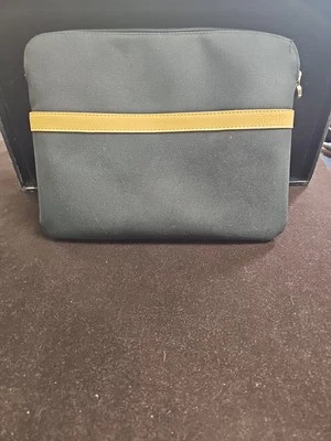 Perfumes Bvlgari para Alitalia bolsa com zíper de primeira classe 10 x 8 polegadas preta - Imagem 1 de 4