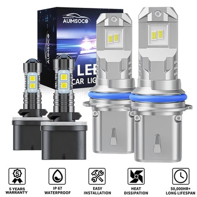 Комбинированный комплект передних светодиодных противотуманных фар для пикапа Dodge Dakota 1997-2000 годов выпуска - Изображение 1 из 4