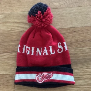 De colección CCM Detroit Red Wings Original Seis Tejido Gorro Pom NHL Hockey OSFA - Imagen 1 de 7