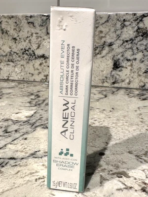 AVON Anew Clinical Absolute Even CÍRCULO OSCURO CORRECTOR Borrado de Sombra Sellado Nuevo de Lote Antiguo Foto 1 de 4