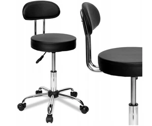 Friseurhocker, Kosmetikhocker, verstellbarer Sessel mit Rückenlehne Sessel Stuhl - Bild 1 von 14