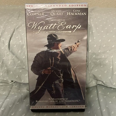 Wyatt Earp VHS Video 2 Tape Set Costner Quaid Hackman Expanded - Image 1 of 4