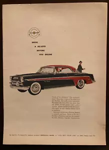 1955 PLYMOUTH DE SOTO FIREFLITE Full Page color Time Magazine Print Ad - Picture 1 of 1