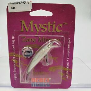 New In Pack Discontinued Rebel Excalibur Mystic Zone Minnow Silver Eyes Floater 