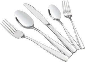 New-Stainless Steel Flatware Sets, 60-piece, Service for 12 - Picture 1 of 6