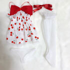 1/3 SD BJD Doll Night-clothes Nightgown Pajamas Little Cherry Dress 4 Pcs Set