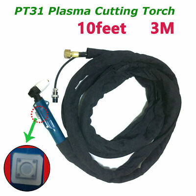 PT-31 Air Plasma Cutting Torch Head Body PT31 Cutter Bodies 10Feet&3M Cut 40/50 • 23.40£