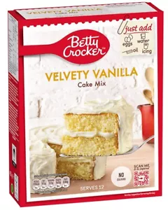 Betty Crocker Velvety Vanilla Cake Mix Kuchenbackmischung 425g - Bild 1 von 1