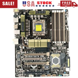 ASUS Saber Tooth X58 Motherboard USB 3.0 M.2 Intel X58 LGA 1366 ATX 6*DDR3 RAM - Picture 1 of 11